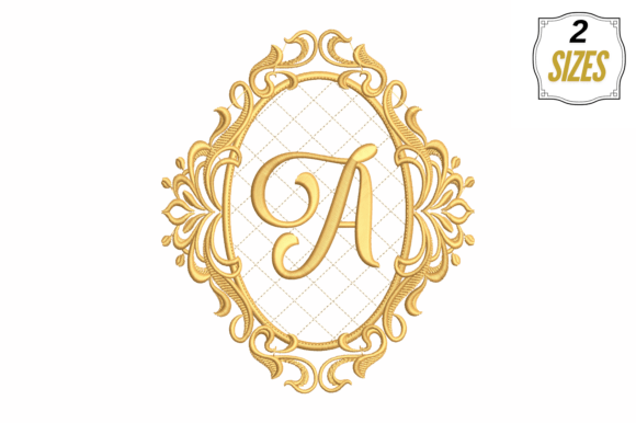 Charming Letter a in a Beautiful Frame
