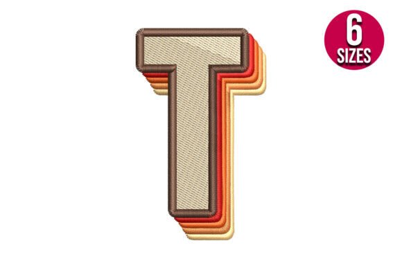 Charming Retro Alphabet Letter T for Personalized Gifts