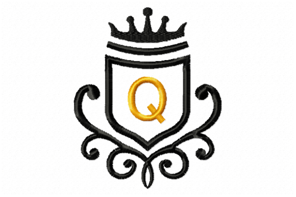 Exploring the Vintage Royal Letter Q Embroidery Design