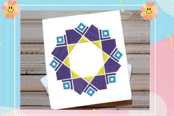 Islamic Geometric Frame: A Timeless Embroidery Design