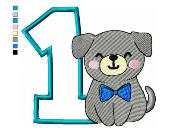 Review: 1st Birthday for Boys Embroidery Design