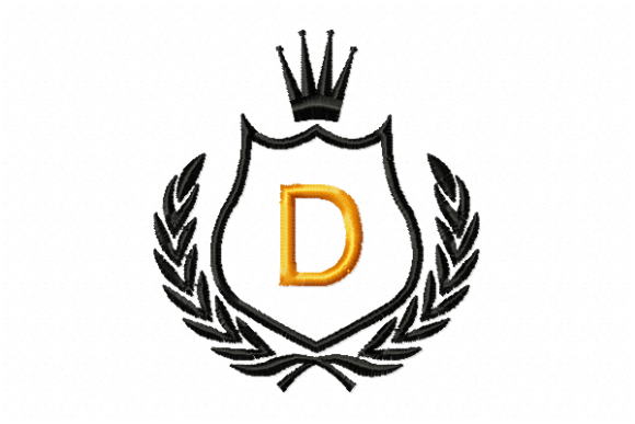 Royal Crest Letter D: A Touch of Elegance