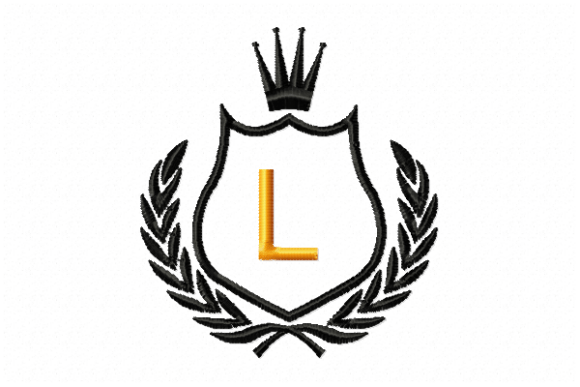 Royal Crest Letter L: A Luxurious Embroidery Choice
