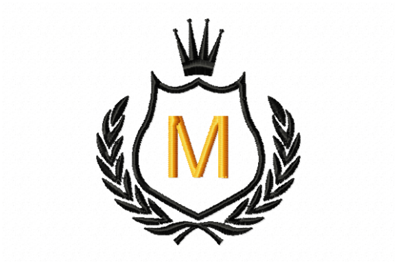 Royal Crest Letter M: A Regal Addition for Holiday Gifts